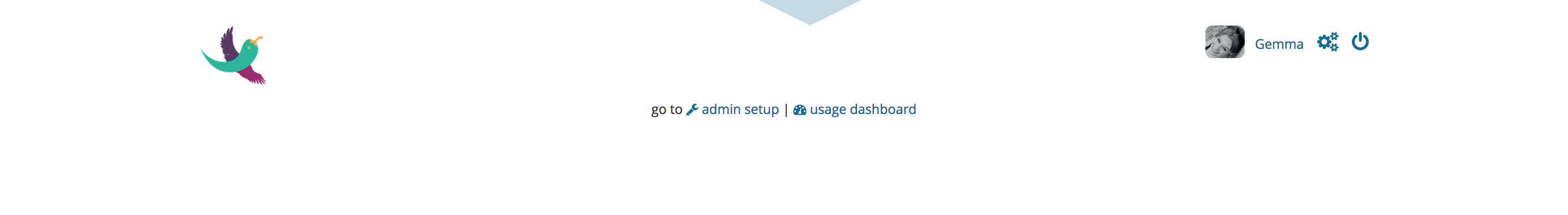 admin set-up / usage dashboard