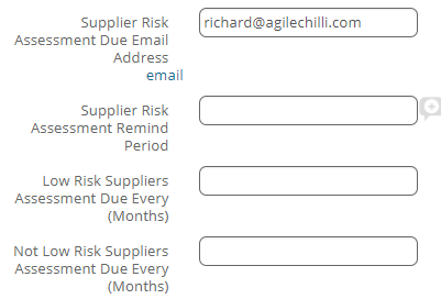 Supplier risk assessment