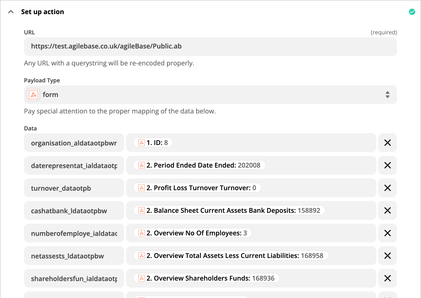 Endole Zapier details