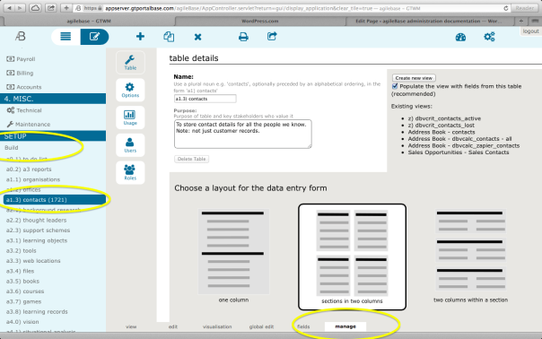 manage tab view